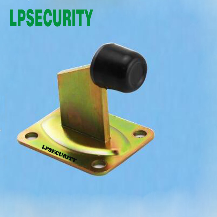 LPSECURITY Small Heavy duty gate stop floor mounted Slide Driveway Ground Gate Stopper with Base