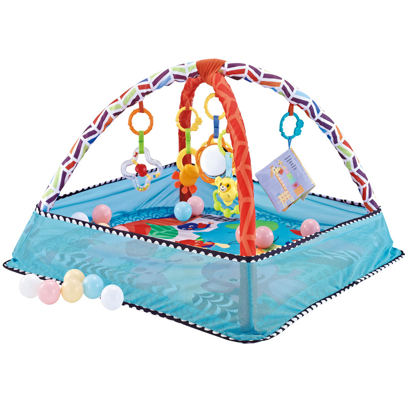 Baby 3 in 1 Play Mat Children Crawling Mat Blanket Newborn Rug Kids Activity Mat Gym Baby Tapete Infant Fitness Frame Guardrail