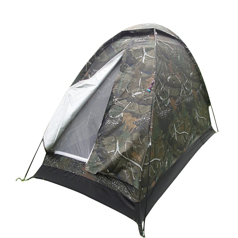 Vandtæt campingtelt digital camouflage pu polyester stof enkeltlagstelt til udendørs rejsevandring 200 x 100 x 100cm x336d: Digital camo