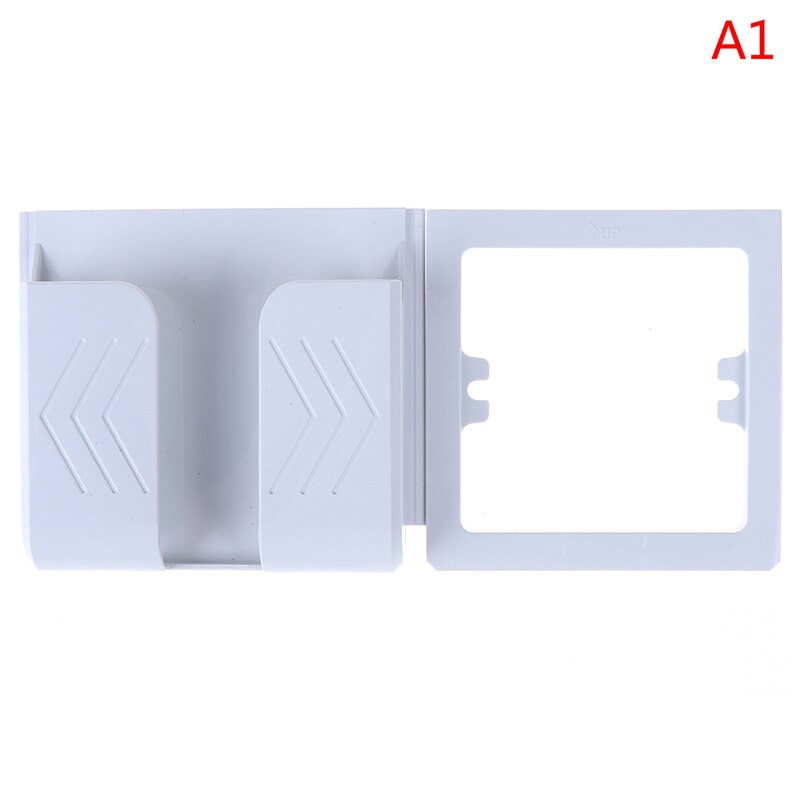 Multifunction Home Mobile Wall Mount Stand Adhesive Durable Socket Phone Charging Holder Bracket Shelf Practical Hotel Universal: A1