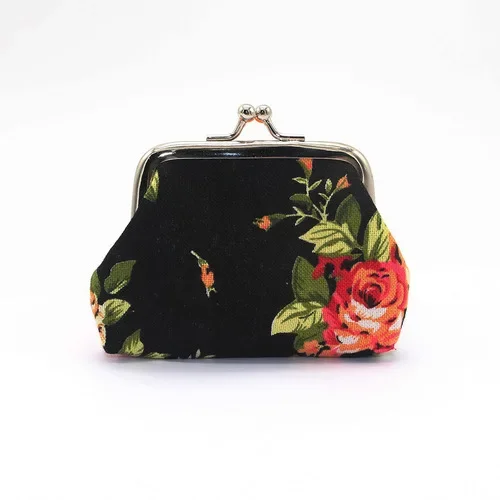 Myntpung med oljevoks i skinn, 4- tommers spenne, mini-lommebok, myntveske, leppestift-oppbevaringsveske, dame-clutch-veske: Lilla