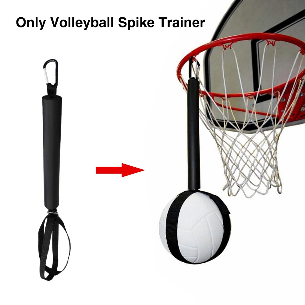 Accesorios de fácil uso para voleibol, entrenador de puntas de voleibol, mejora el servicio, pelota de reacción de neopreno, aro de baloncesto, longitud ajustable para saltar