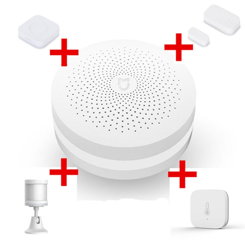 Xiaomi Aqara smart Home Kit Norma Mijia gateway Hub Del Sensore Del Corpo Umano Interruttore di Umidità di Temperatura di Allarme Perdite D'acqua Senza Fili Set