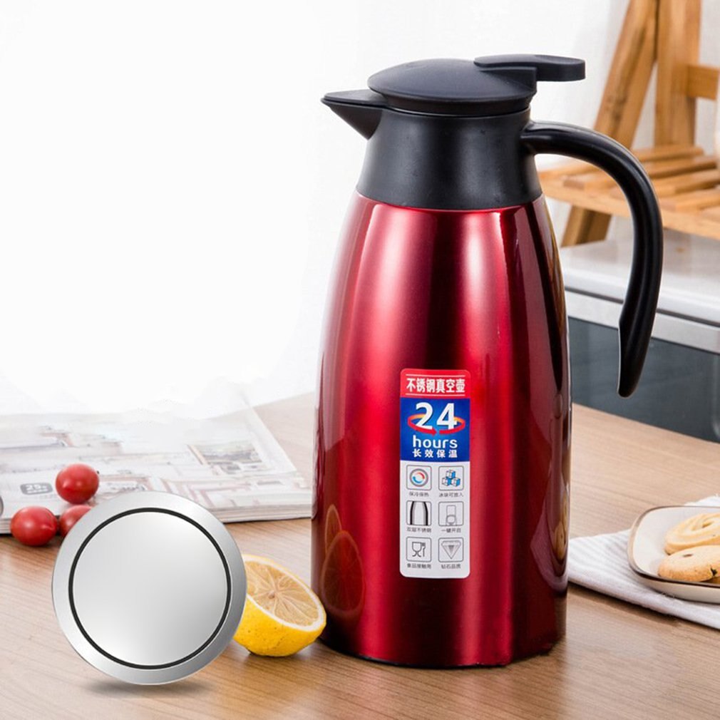 2L 304 Roestvrij Staal Koffie Pot Vacuüm Dubbele Isolatie Pot Europese Stijl Home Hotel Ketel 20-Uur Warmte Behoud