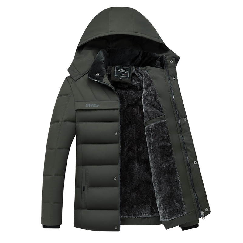 Giacca invernale da uomo  -20 gradi spessa calda da uomo casuale parka cappotto con cappuccio in mucchio giacche da uomo capispalla jaqueta masculina
