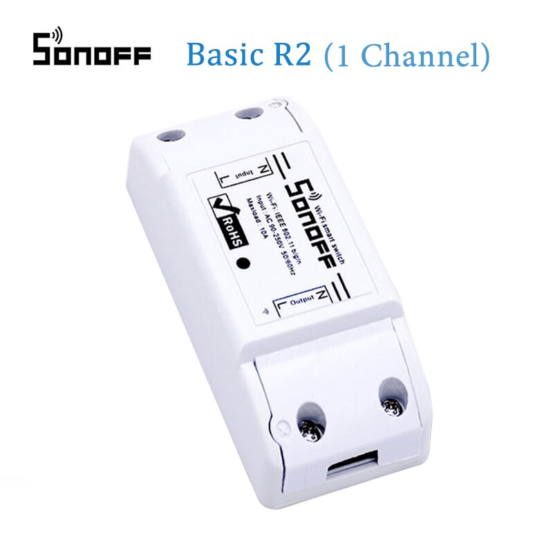 Sonoff Dual R2 2 Gang WiFi DIY Switch Smart Home Remote Voice Control Comptible With Alexa Google Home Assistant: Basic R2