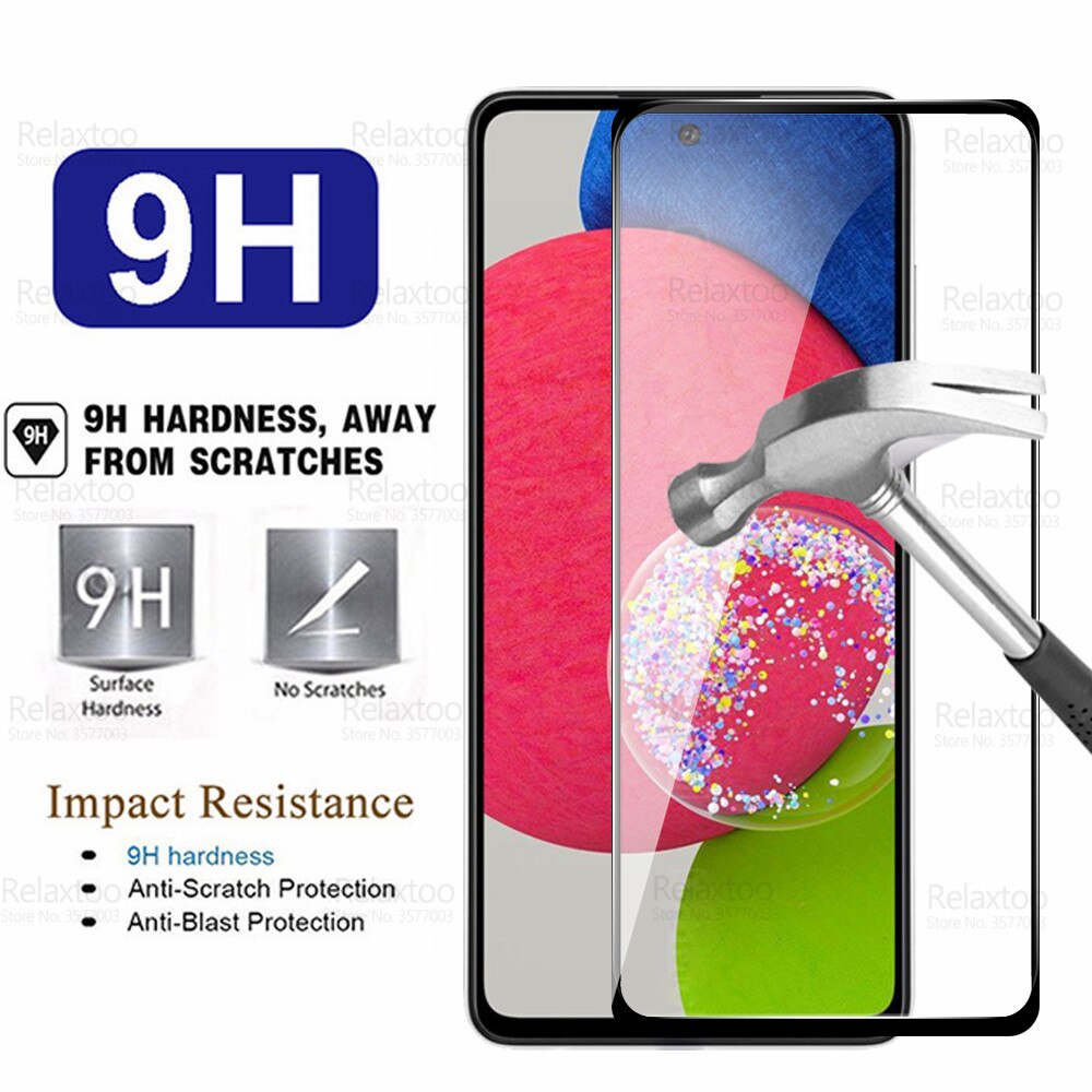 Protecteur d'écran, 2 pièces, Film en verre trempé pour Samsung Galaxy A52s A52 s A528B A526B 5G 9D