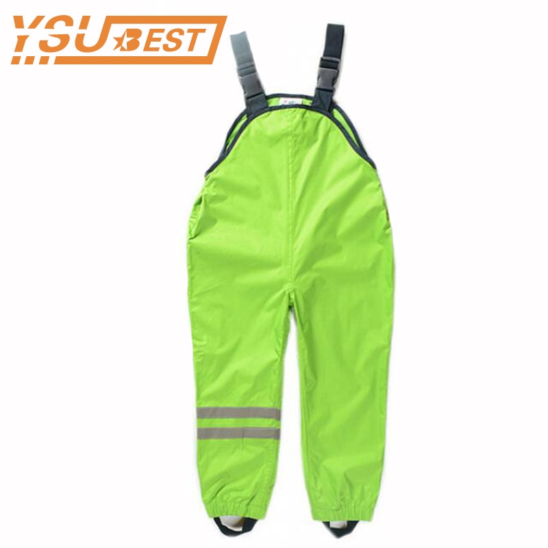 Children Waterproof Overalls Boys Girls Rain Pants Trousers For 1-7Yrs Children Rain Pants Boy's Girl Sport overalls