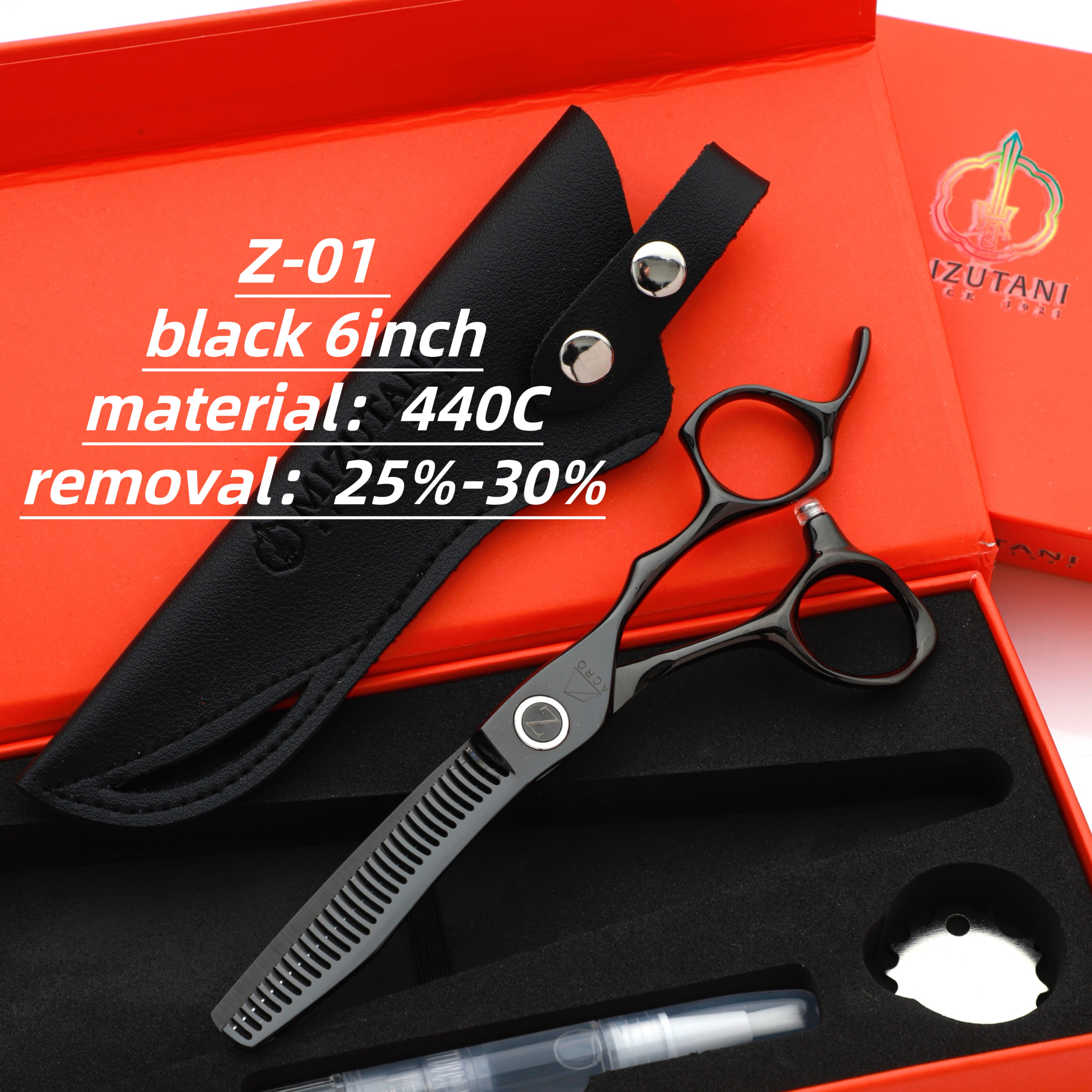 Kappersschaar 6 inch zwart schaar materiaal haarschaar kapperszaak kappersschaar gereedschap: Lichtgroen