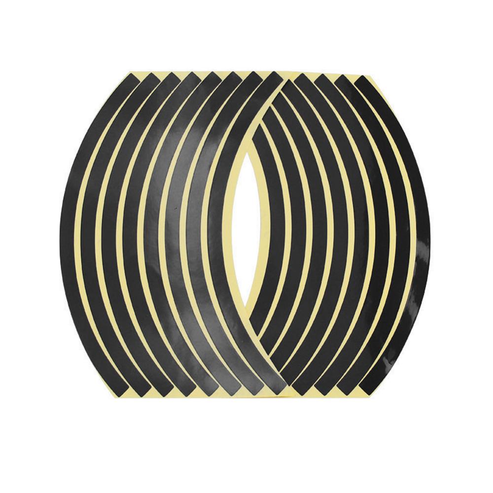 Pegatinas reflectantes universales para llanta de motocicleta, calcomanía reflectante de seguridad para bicicleta de tráfico, 16 piezas, 12 pulgadas