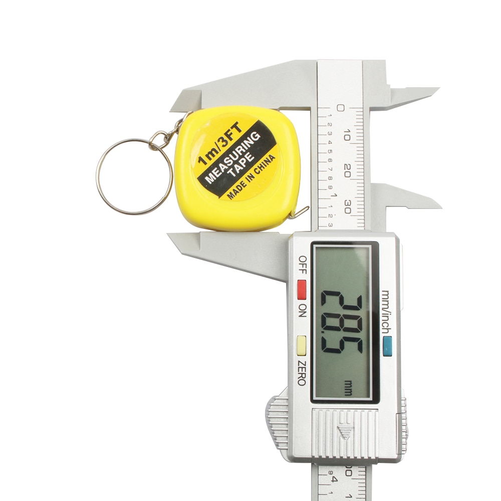 Calibrador Vernier de fibra de carbono electrónica Digital LCD de 100/150mm y 4/6 pulgadas, herramienta de medición, micrómetro, cinta métrica de 1m