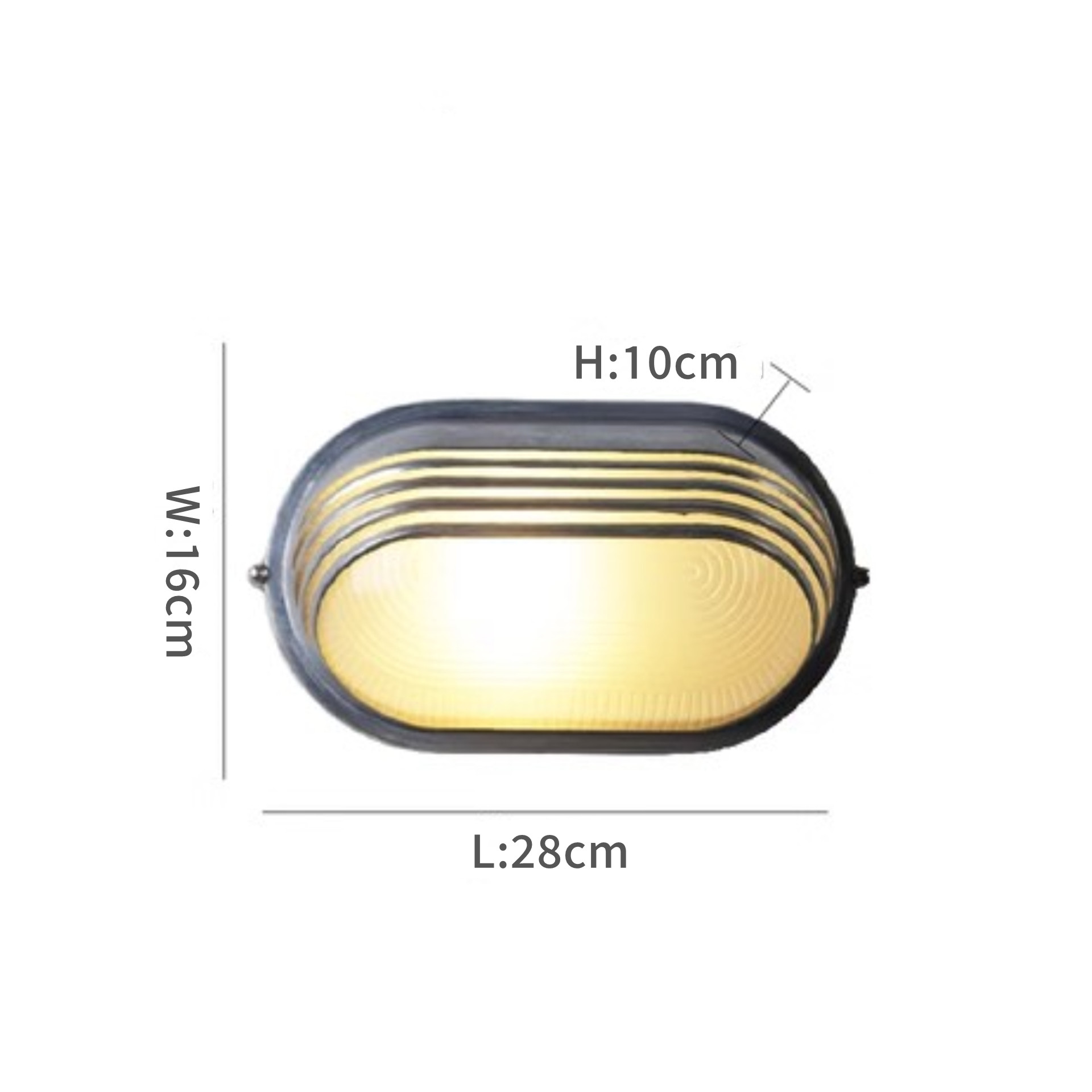 Industriële LED glazen wandlamp buiten waterdicht grijs aluminium veranda licht vintage tuin binnenplaats balkon straatverlichting E27: Blauw / 0-5W