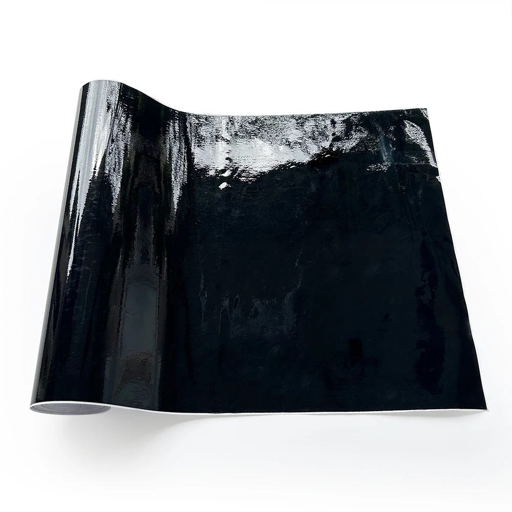 Película de vinilo brillante negra de Piano, pegatina de Color brillante negro, calcomanías de estilo para motocicletas y coches, pegatinas decorativas, accesorios: M