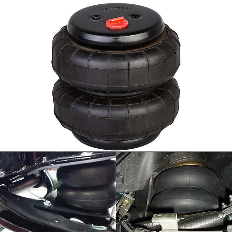 1pcs Universal 2E6X6 Air Ride Suspension Bag Double convolute rubber airspring/airbag shock absorber