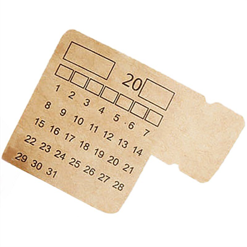 2 stk år kalender klistremerke notatbok indeks månedlig kategori klistremerke planlegger tilbehør slip sheet kraftpapir