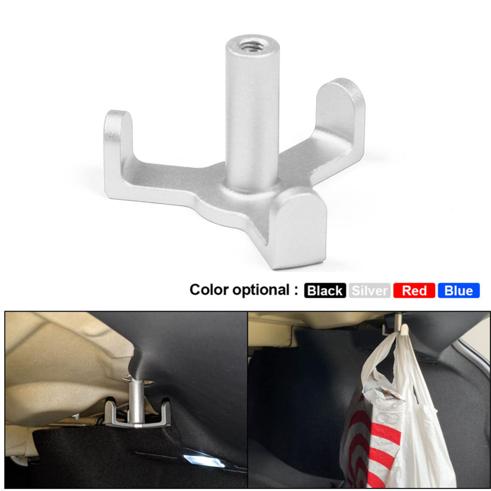 [Upgrade-Version] Aluminium Stamm Haken Auto Anhänger Einkaufstüte Haken Gepäck Fach Handschuh Tasche Haken für Tesla Modell 3 -21