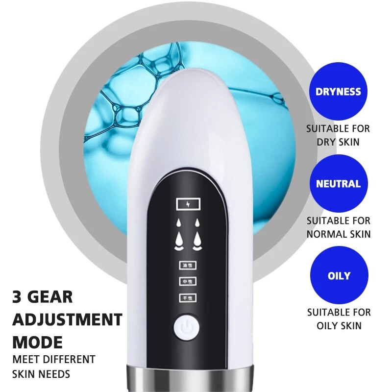 Ultrasonic Skin Scrubber Black Dot Remover USB Blackhead Remover Pore Vacuum Skin Care Acne Pore Cleaner clove removers