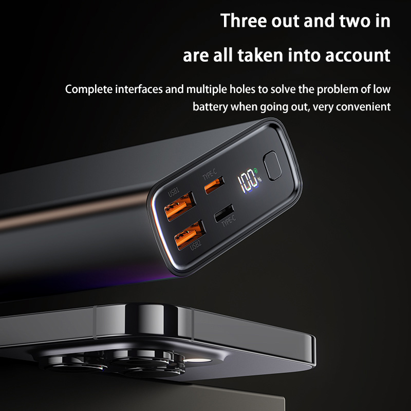 For Xiaomi 120W 100000mAh High Capacity Power Bank 2USB+2PD Fast Charging Powerbank Portable Battery Charger For iPhone Huawei