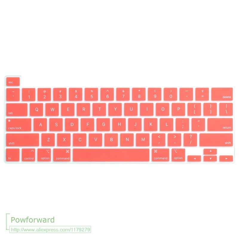 Silicone Keyboard Cover Protector Silicone Skin for MacBook Pro 16 inch Release with Touch Bar & Touch ID A2141: Watermelon Red