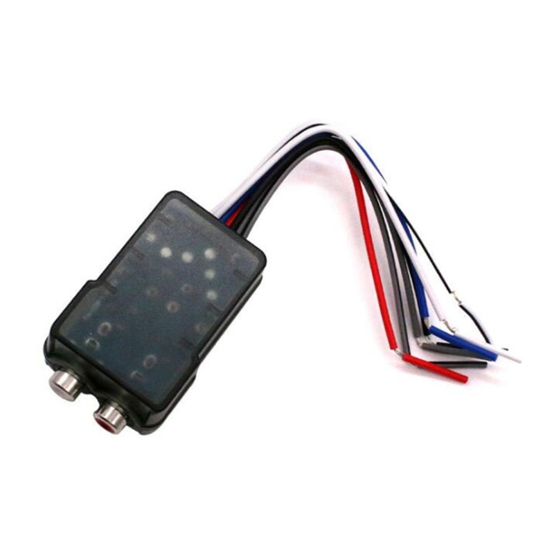 Professionele RCA-adapter Hoogniveau luidsprekersignaal naar laag niveau converterset