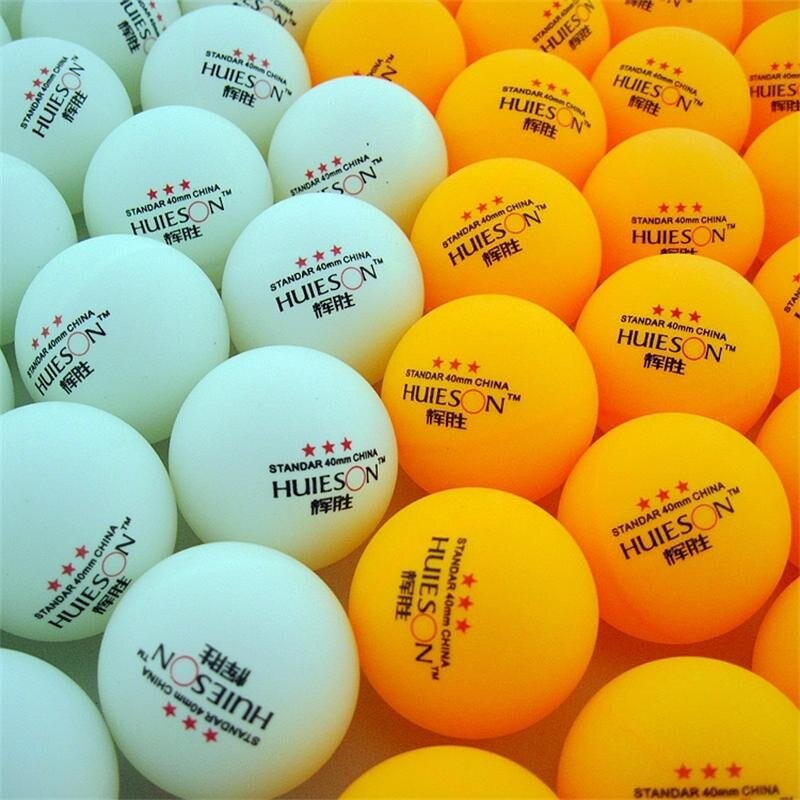 Pelotas de tenis de mesa para Amateur, Pelotas de Ping Pong de nivel de 3 estrellas, 25, 50 y 100 Uds., 40mm, 2,8g, color blanco y naranja, entrenamiento avanzado