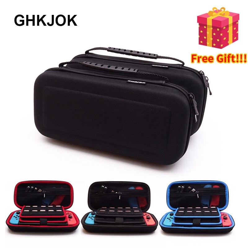 Original GHKJOK Game Hard Case Box for Nintendo Switch / External Hard Drive Disk/Electronics Cable Organizer Bag/Camera/Power