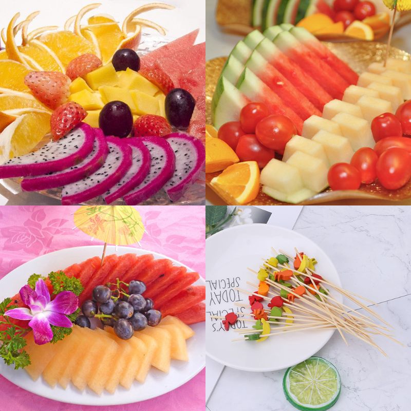 Palillos para cóctel de 100 Uds., palillos para cóctel, palillos para cóctel para accesorios de cocina