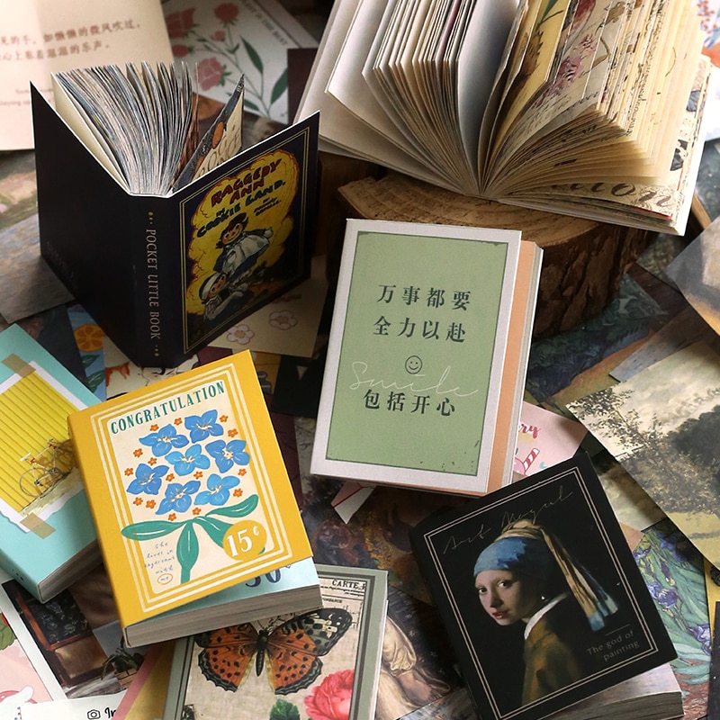 Mini Book Background Material Paper Kraft Paper Scrapbooking/Card Making/Journaling Project DIY Diary Decoration LOMO Cards