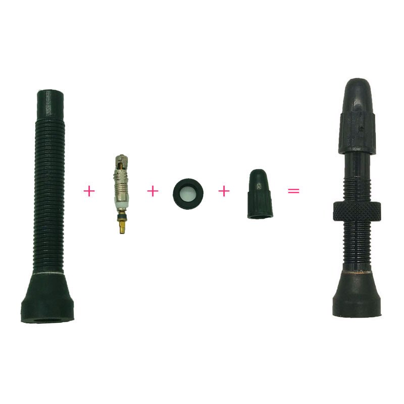 1 pcs bicycle valve for tubeless tire road bike MTB tubeless valve 48mm 60mm aluminum alloy no tube presta valve