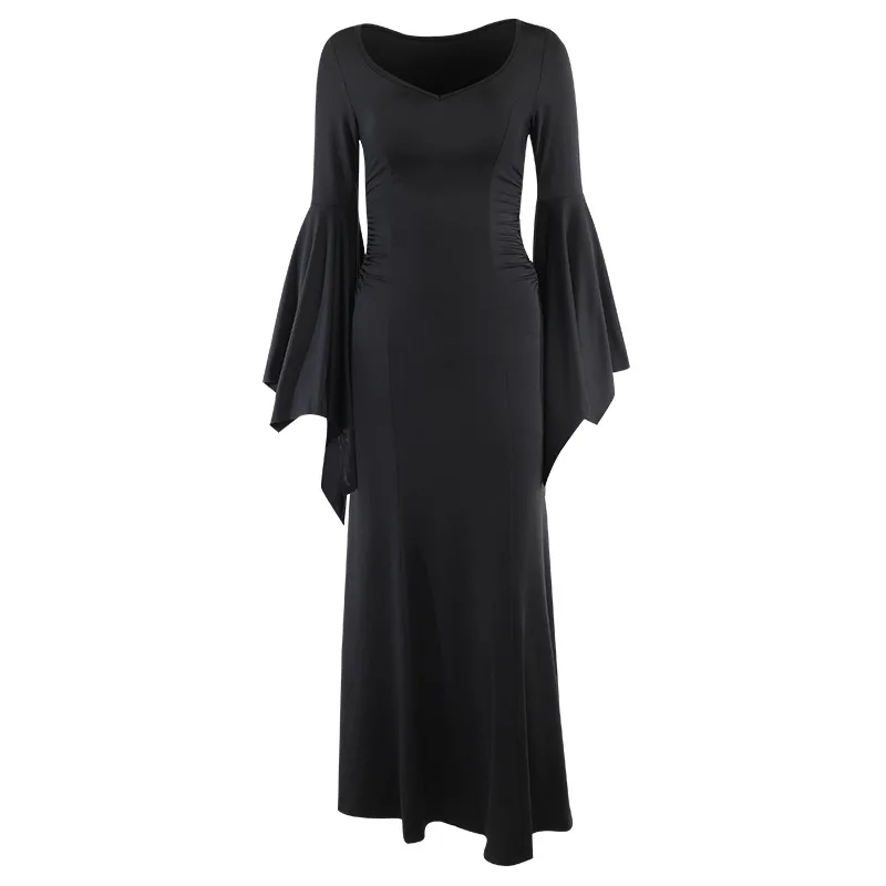 Robe d'Halloween Gothique à Manches Sulfpour Femme Taille Haute Esttique des An Nadula 90 Sexy Slim ix Club Nouvelle Collection 2: M