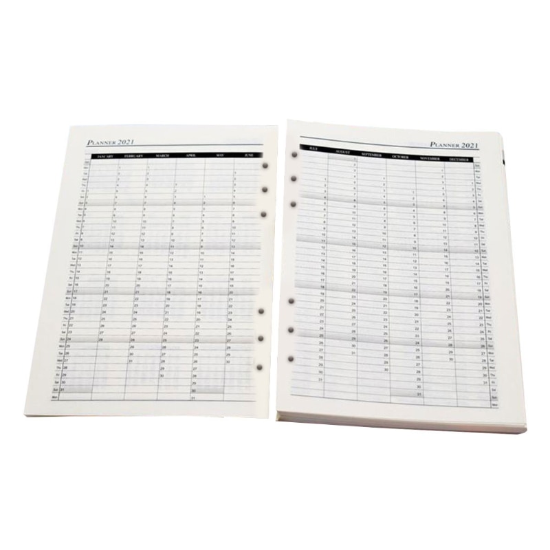 180 Pages Calendar Planner Inserts - Monthly & Wee... – Vicedeal