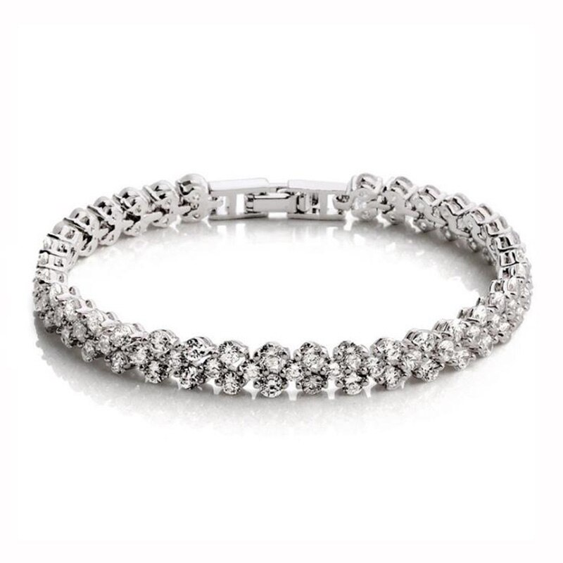Bracelets en chaîne Zircon pour femmes et filles, bijou délicat en argent Sterling 925, bijoux d'anniversaire, à la , LY270