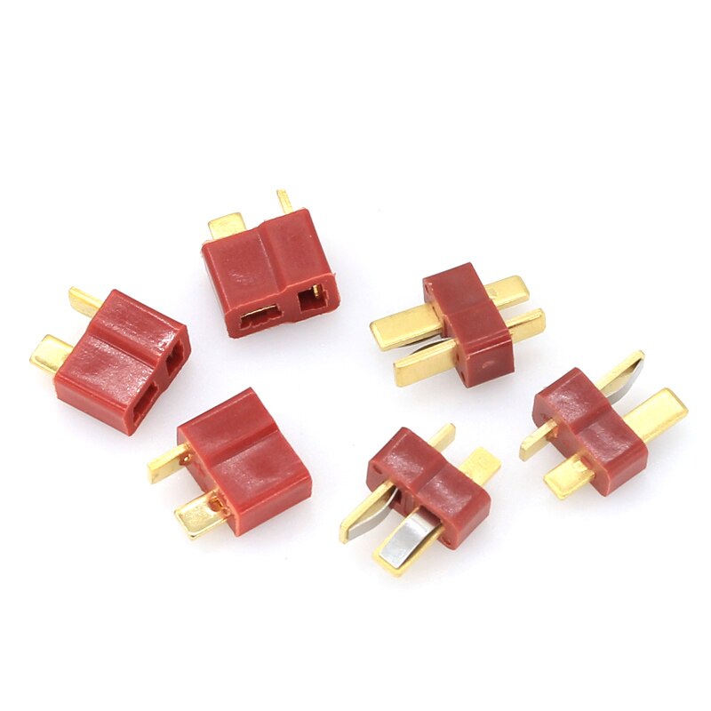 10 stk t-plugg hann &amp; kvinnelige kontakter dekaner stil til rc lipo batteri esc
