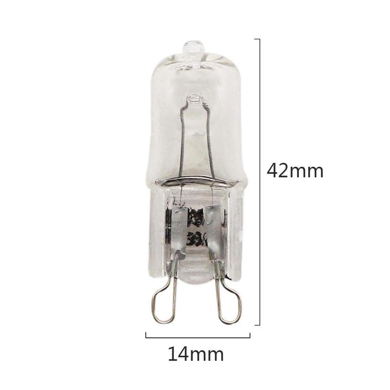 5/10pcs G9 Halogen Oven Cooker Lamp Light Bulb Clear Capsule 240V 25W Watt CE Approved 3000K Warm White Home Lighting Gadget