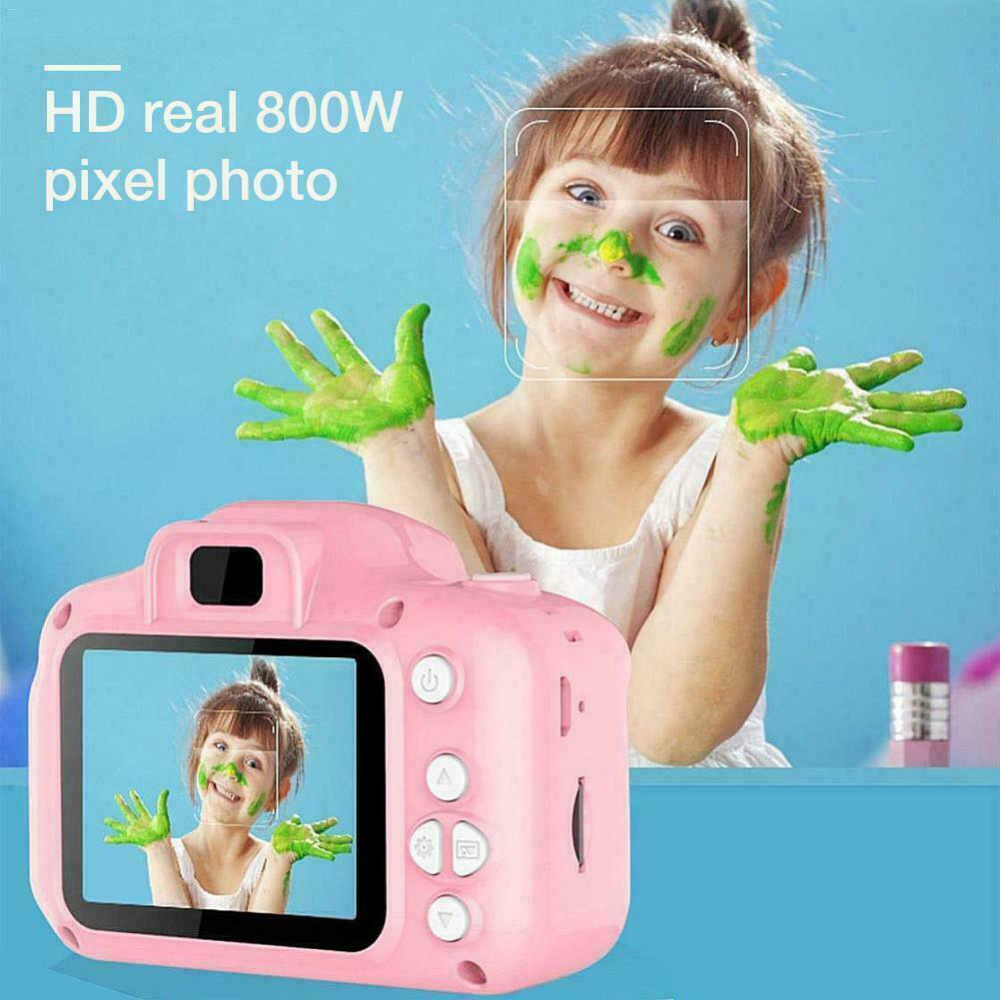 1200W Mini Camera Kinderen Speelgoed 2 Inch Hd Screen Digitale Draagbare Kinderen Educatief Camera Speelgoed Oplaadbare Outdoor Camera 'S speelgoed