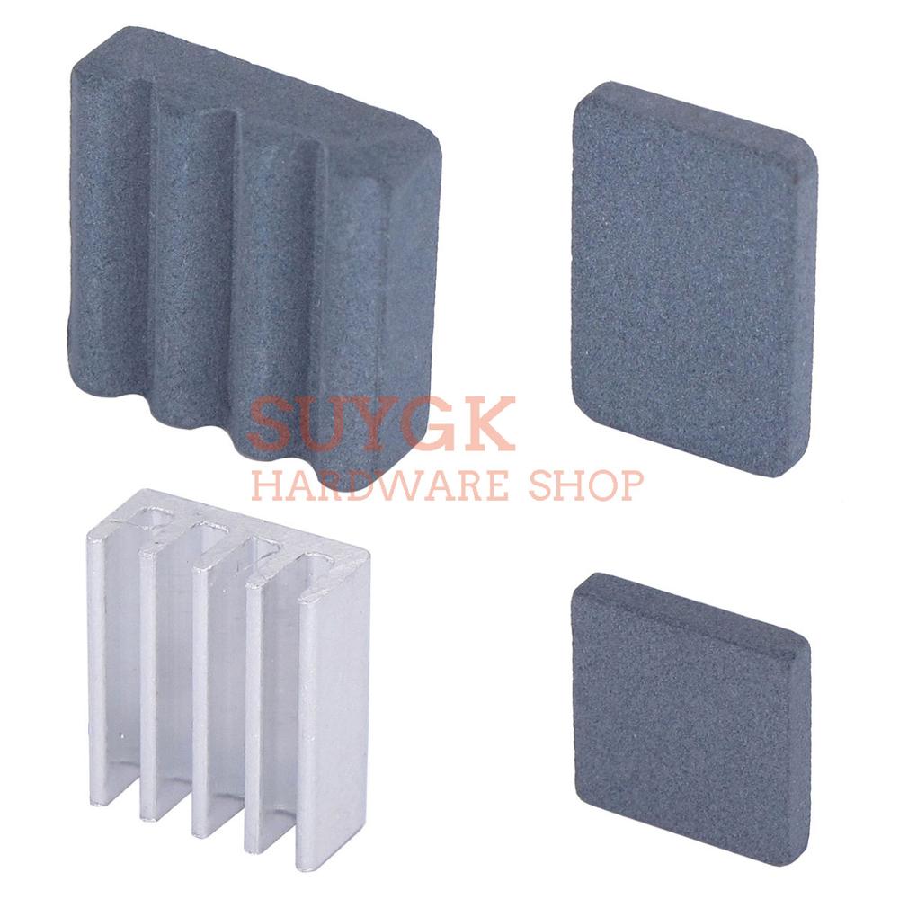 Raspberry PI 4 heat sink 4pcs SIC cooling sink Silicon carbide Ceramic radiator blind radiating fin of Raspberry PI 4 Model B 4B