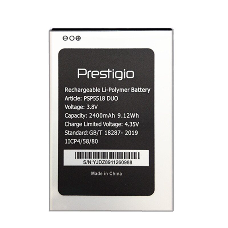 2400Mah PSP5518 Duo Batterij Voor Prestigio Prestigio Muze X5 Lte PSP5518 Duo Mobiele Telefoon Batterij