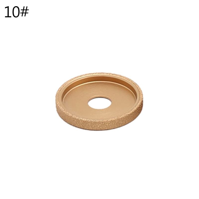 Brazing Diamond Angle Grinder Stone Slotted Grinding Wheel Round Glass Pottery Porcelain Marble Flat Disc