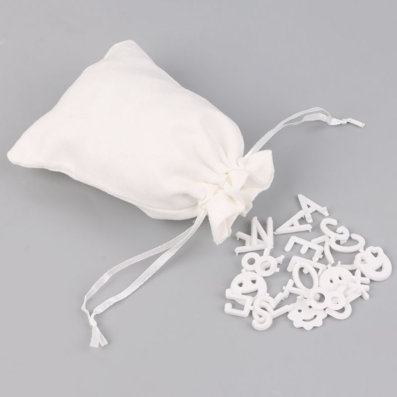 Felt Letter Board 10x10 Inch Retro Wood With 340 White Letters Numbers And Bag