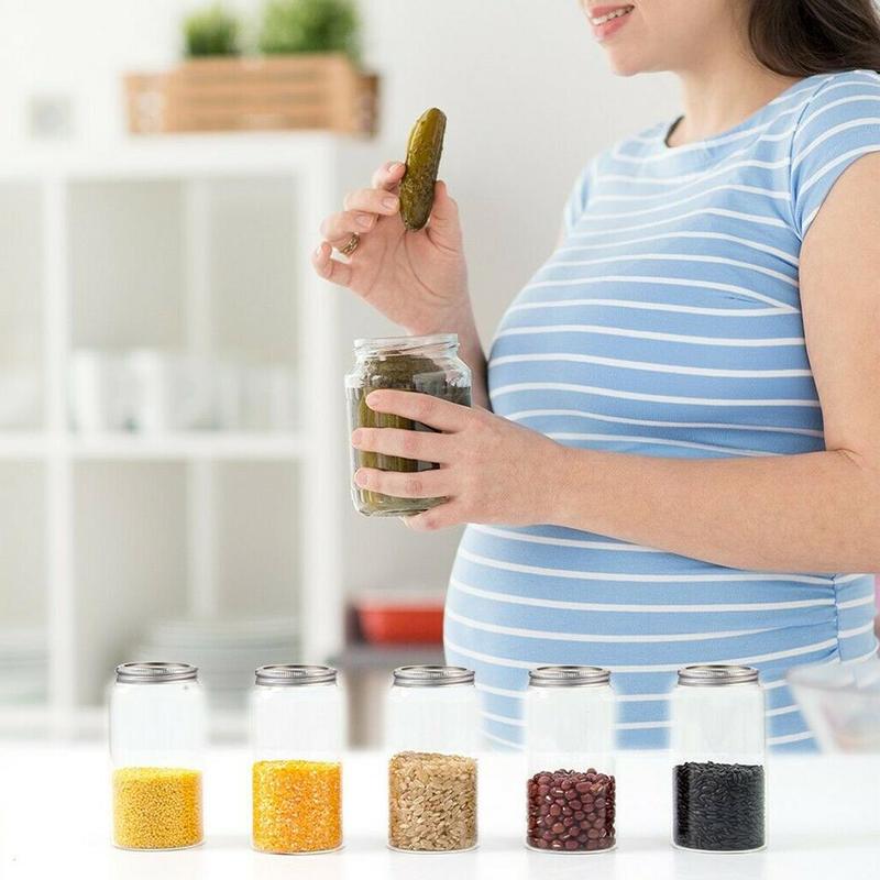 Mason Jar Lid Tinplate Split Opening Sealing Lid Round Supplies Spherical Metal Lid Home Ring Lid Can Iron Z2C8