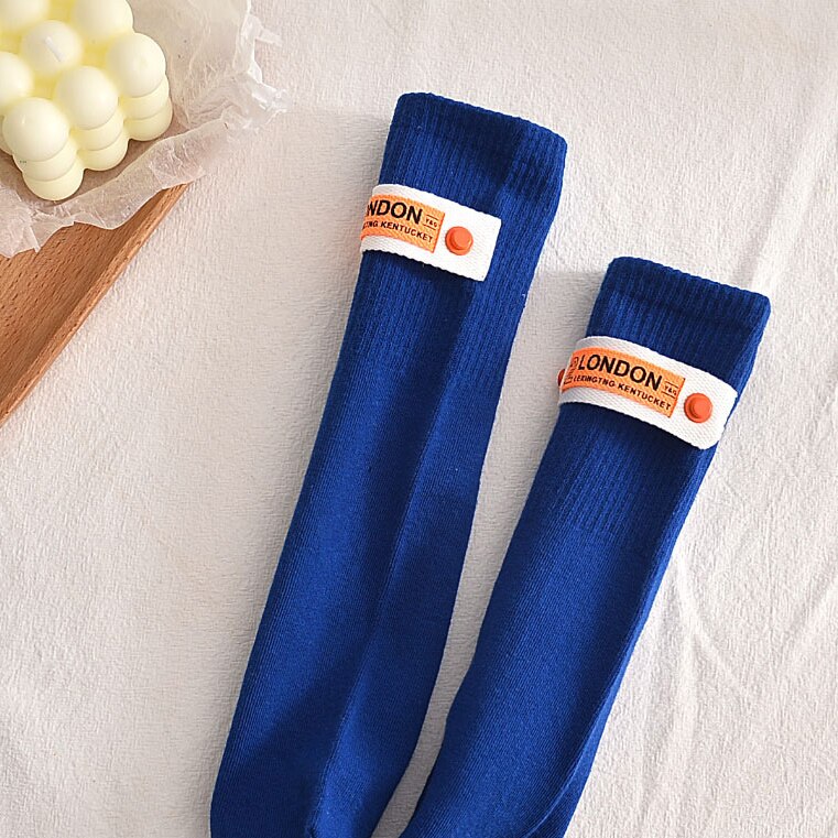 Chaussettes Tube en tissu pour jeunes enfants, bas de veau, accessoires Parent-enfant de 1 à 8 ans, printemps 2022: E