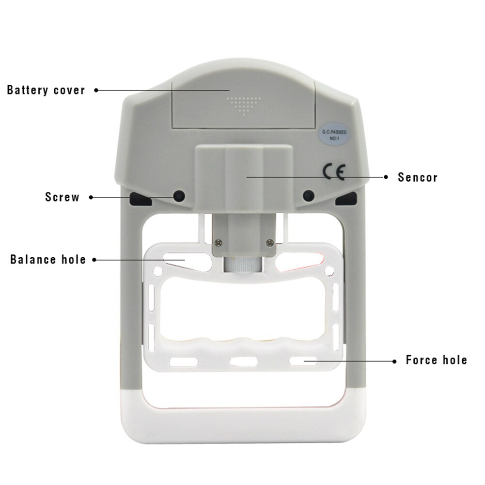 200 Lbs/90 Kgs Digital Hand Dynamometer Grip Strength Measurement Meter Auto Capturing Hand Grip Power Dynamometer Equipment