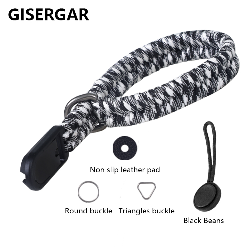 Hand braided camera Wrist strap Adjustable Quick release shoulder strap Nikon Fuji SONY Canon Olympus Pine Lower wrist strap: SOIL