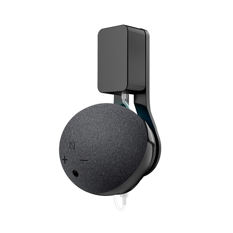 LINGYOU-colgador de montaje en pared para Alexa Echo Dot de 4ª y 5ª generación, accesorios de ahorro de espacio en dormitorio, cocina y baño: Negro /  Opción 2
