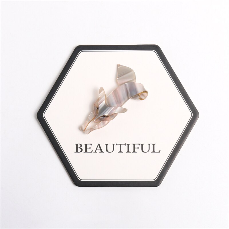 NYN 16 Colors Funny Acrylic Fox Brooches for Women Men Girls Kids Most Popular Animal Party Birthday Year Jewelry: NYNb035-11