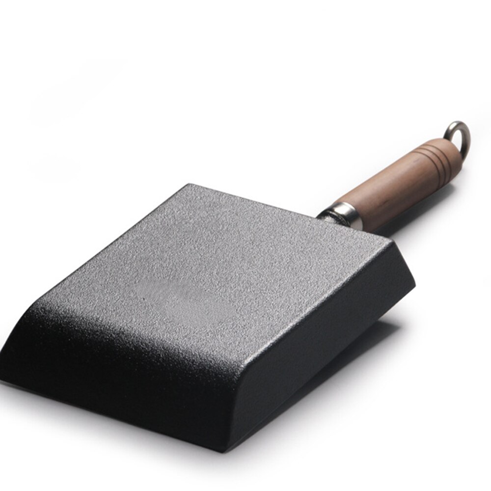 Tamagoyaki Pan Cast Iron Pan Thickened Cast Iron Pan Wooden Handle Frying Pan Tamagoyaki Frying Pan