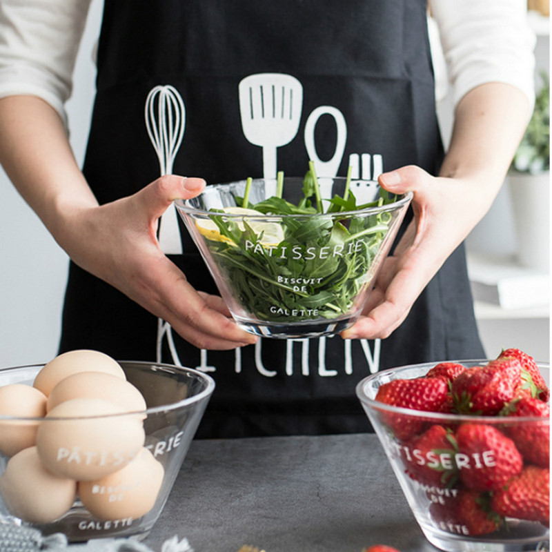 Transparante Glazen Kommen Nordic Ijs Dessert Fruit Salade Groente Kom Servies Keuken Ronde Soep Emmer Kom Servies