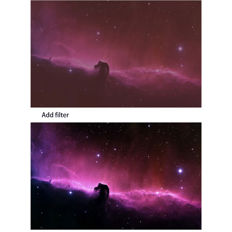 Telescope Eyepiece Filter 1.25 In 31.7mm UHC Light Pollution Reduction Filter Compatible w/ Telescope Lunar Observation