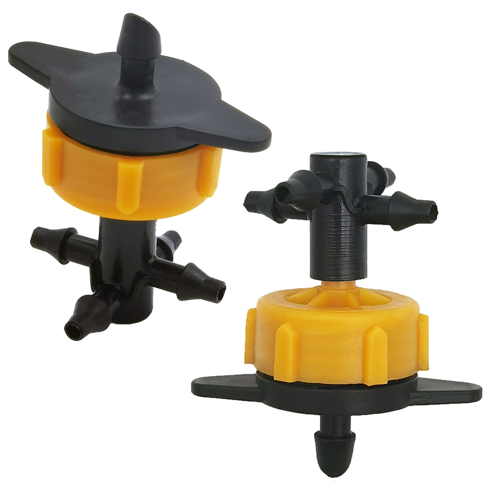 Irrigatie 2l/4l/8l Constante Druppelaar Met 4-Way Cross Connector Landbouw Druppelwater Irrigatie Druppelpijl Connector 20Sets