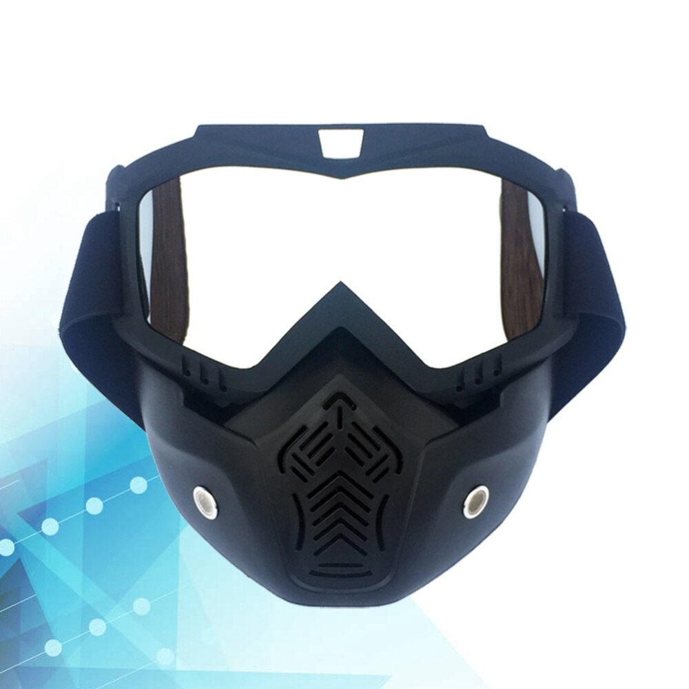 1pc outdoorbrillen masker motor gezichtsmasker afneembaar masker helmbril motorbril voor mannen volwassenen